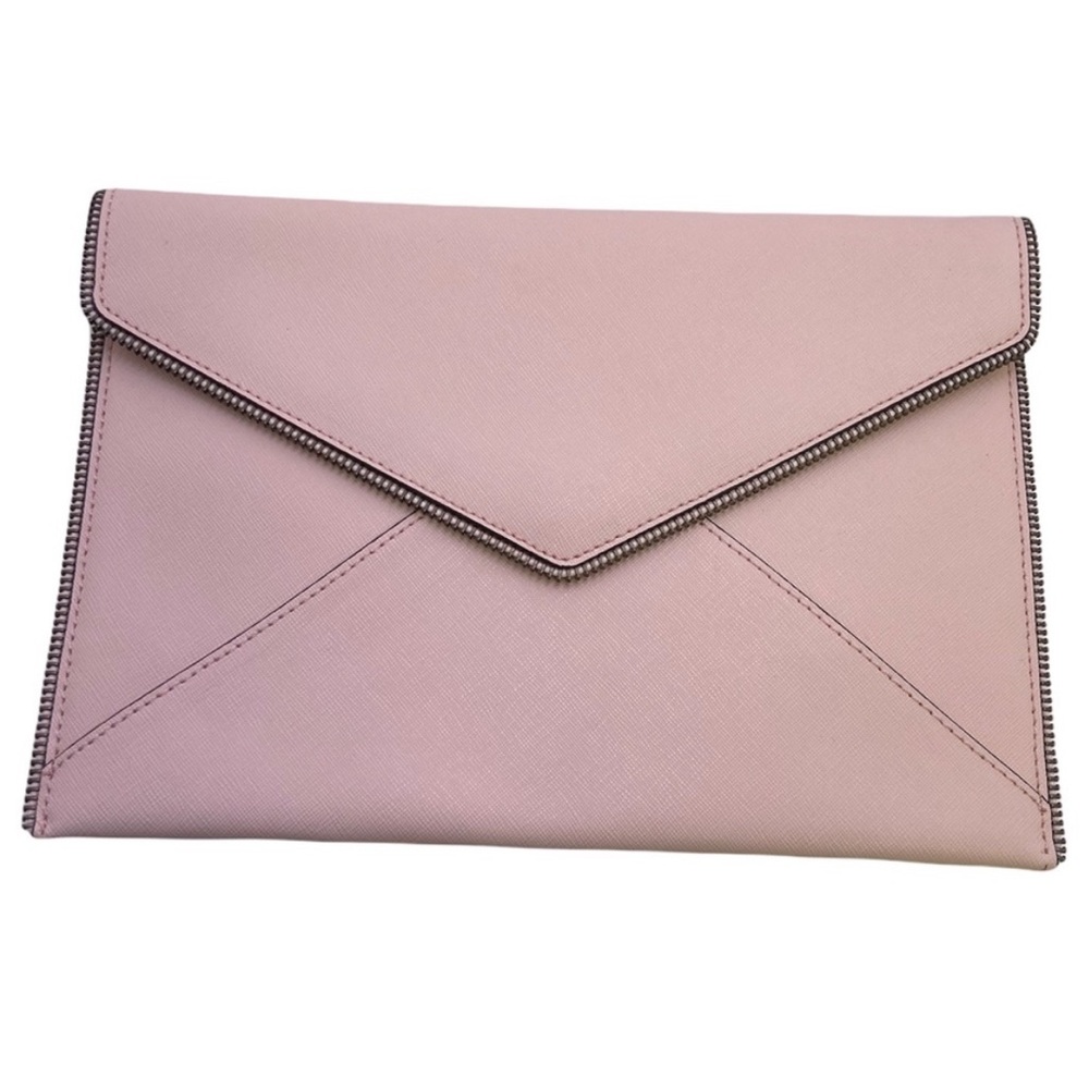 Rebecca Minkoff Leo Envelope Pink Clutch - Picture 1 of 7